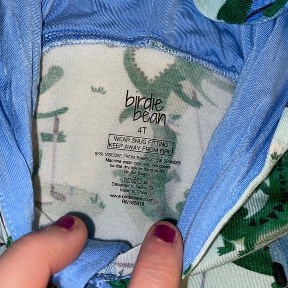 🐊Birdie bean hooded romper🐊 - Picture 8 of 13